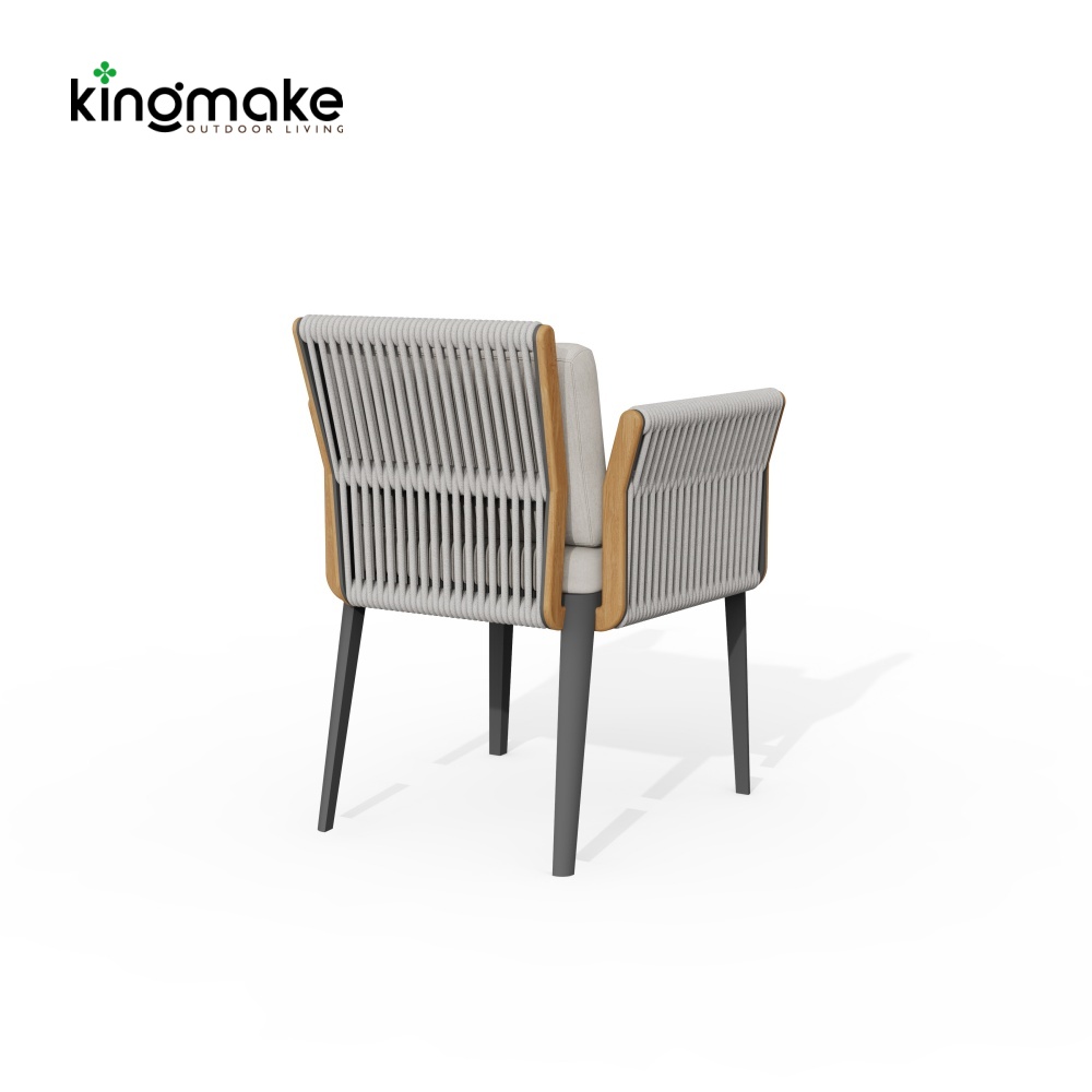Albert Collection Rope Weave Aluminum Outdoor Dining Set