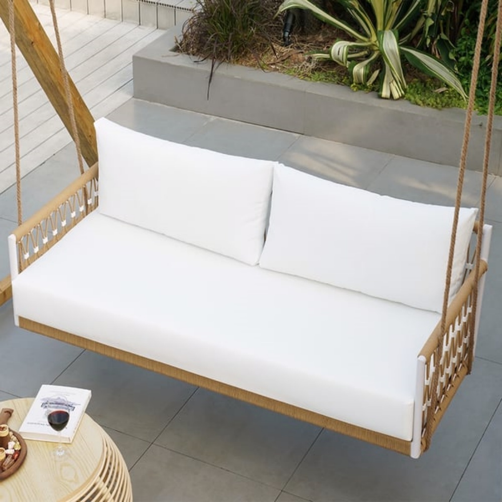 Aluminum Rope Woven 2-Seater Swing Chair KM6703