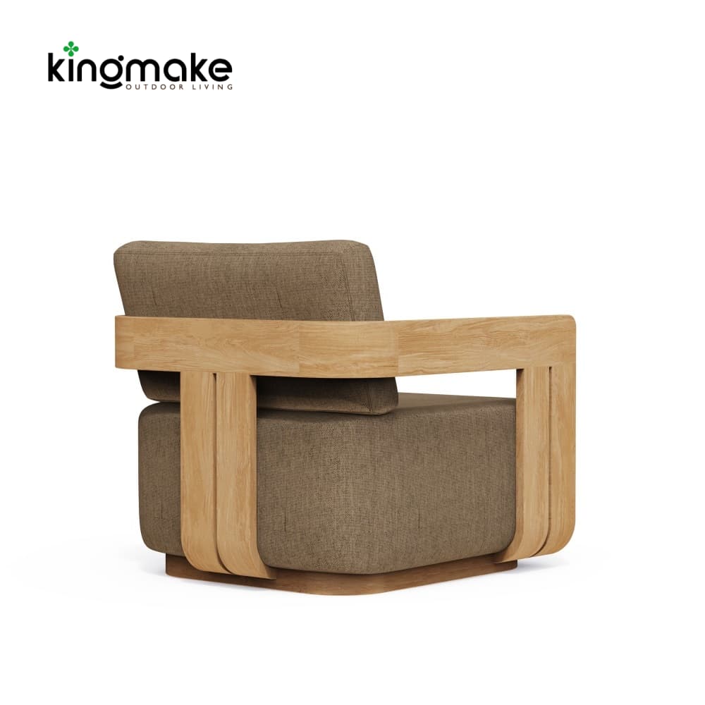 Modern Teak Neo Collection Outdoor Single Sofa KM18026-T
