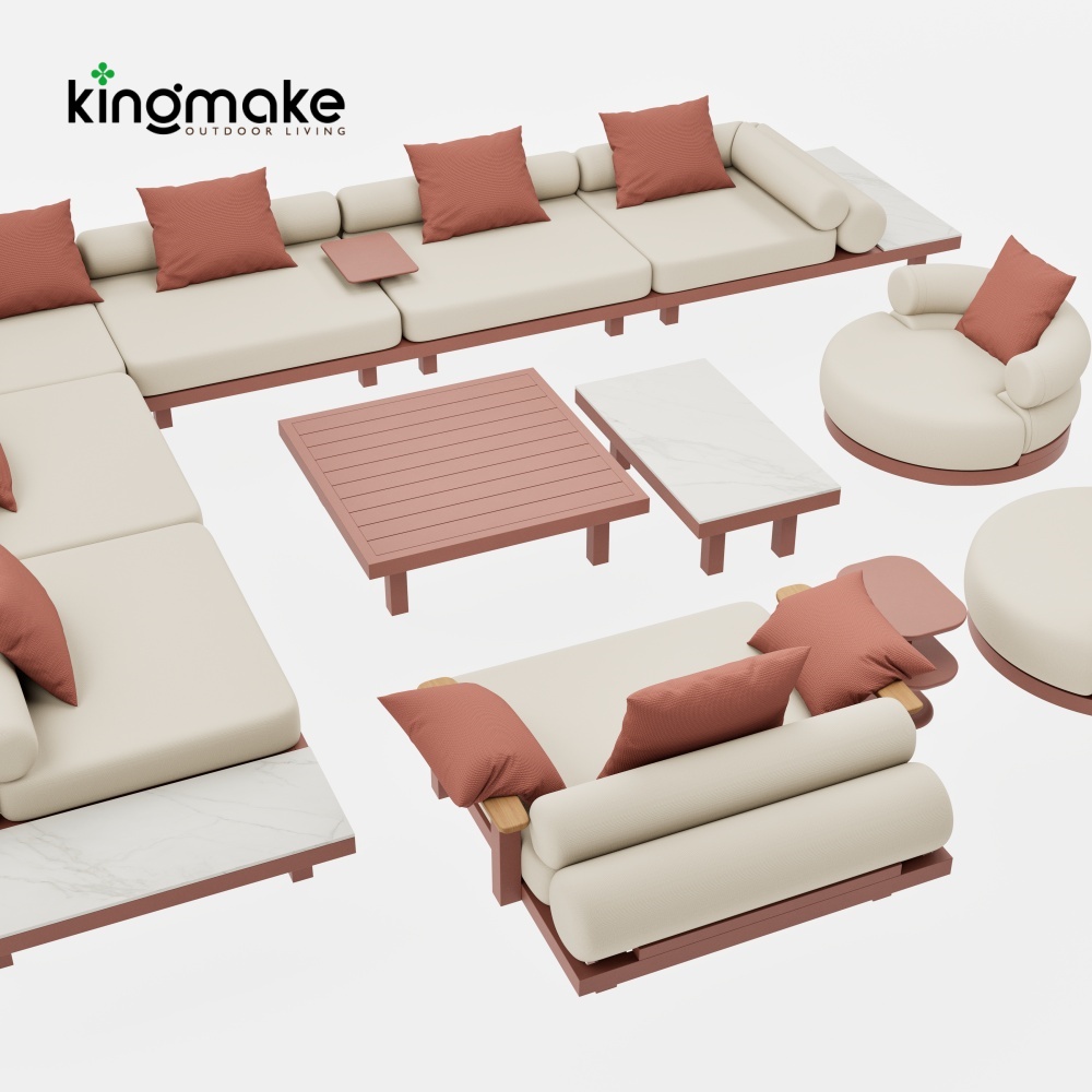 Duvo Collection Aluminum Modular Outdoor Sofa