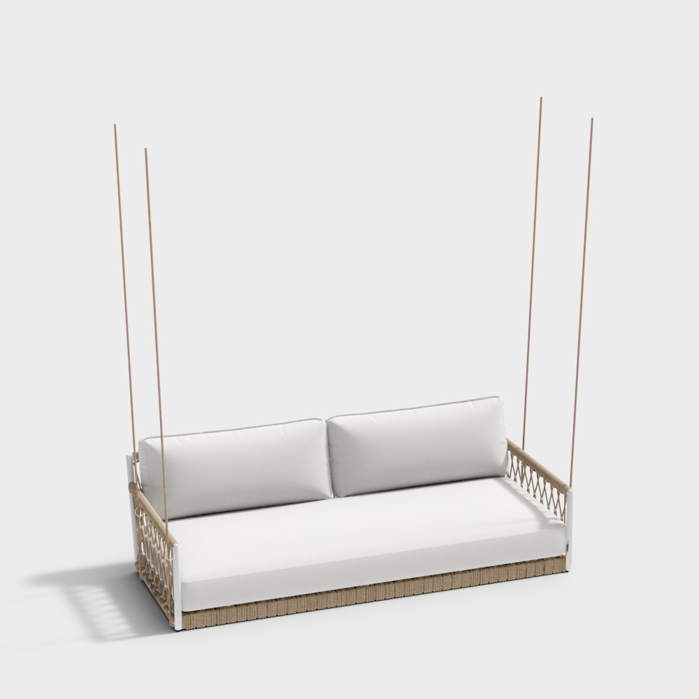 Aluminum Rope Woven 2-Seater Swing Chair KM6703