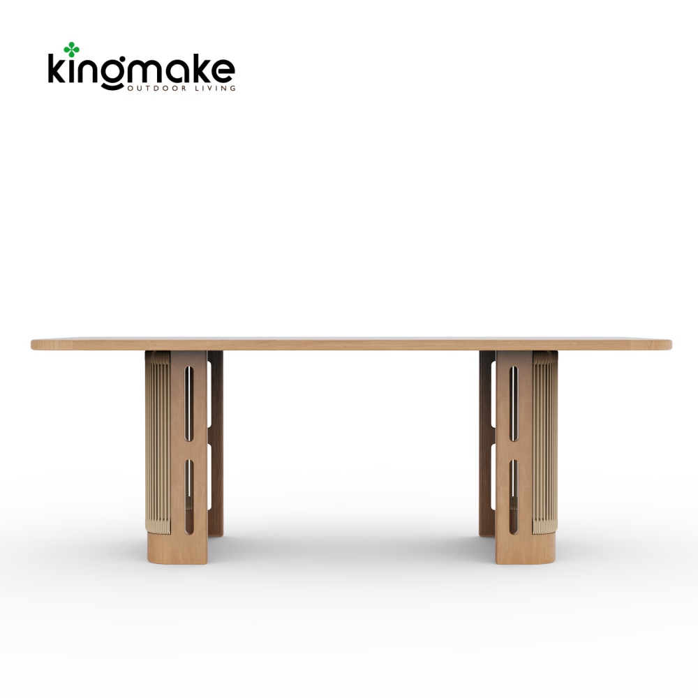 Laguna Collection Teak Outdoor Dining Set With Hand-Woven Rope
