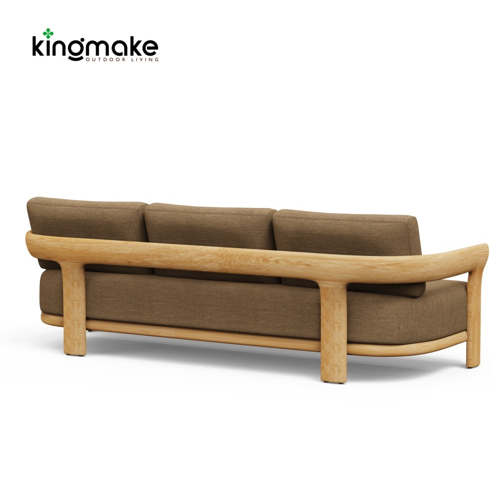 Natural Teak Tider Collection Outdoor 3- Seater Sofa KM18036