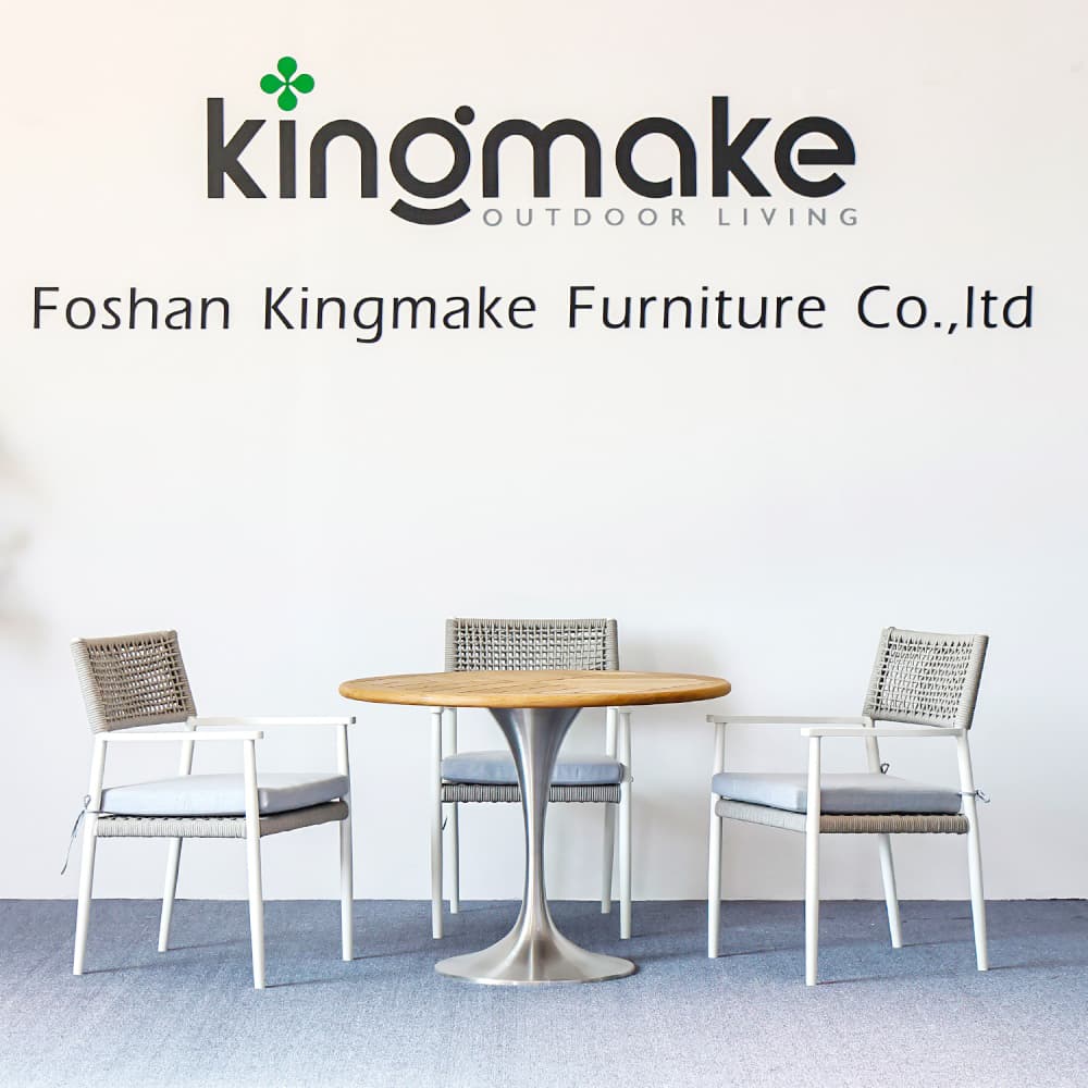 Modern Aluminum Woven Outdoor Dining Set KM18018