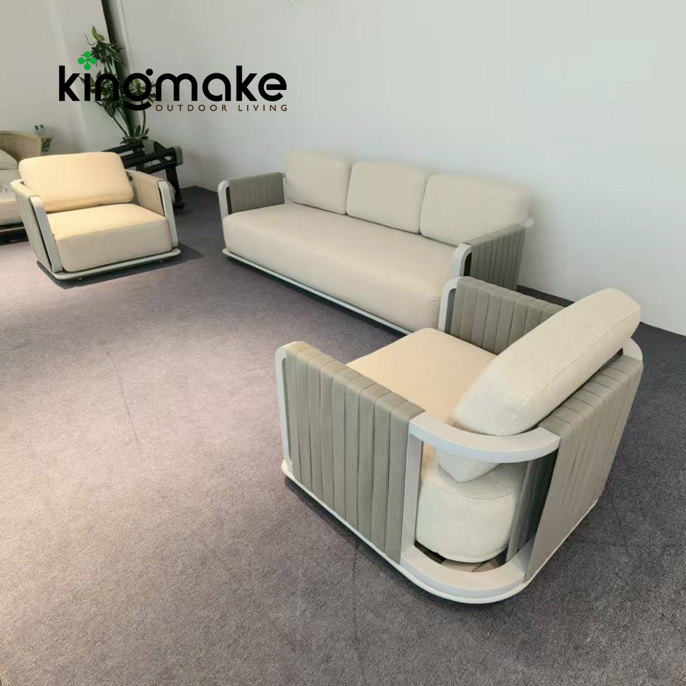 Luxury Teak Outdoor 4 Pieces Sofa Set KMD18007