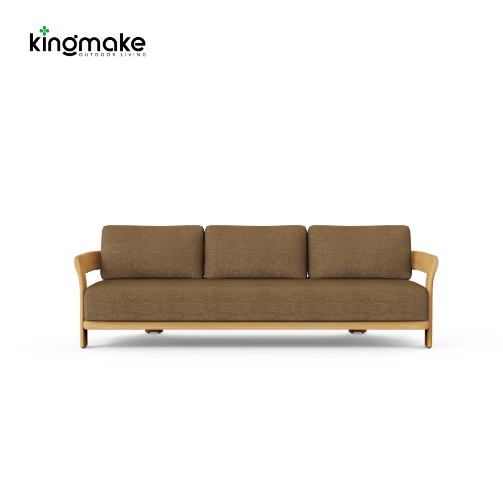 Natural Teak Tider Collection Outdoor 3- Seater Sofa KM18036