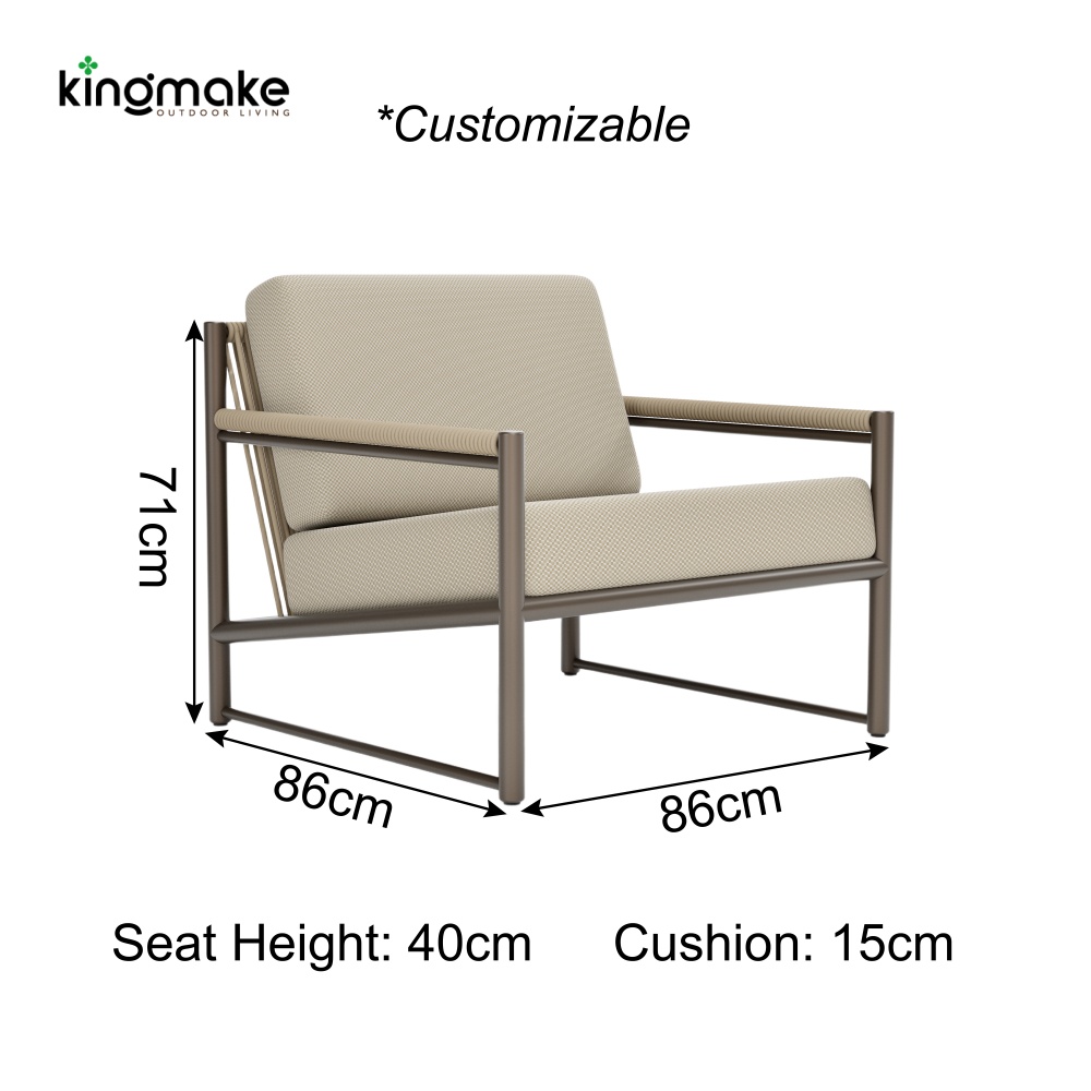 Niva Collection Outdoor Single Sofa 