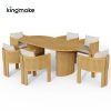 luxury teak amalfi collection dining set