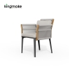Albert Collection Rope Weave Aluminum Outdoor Dining Set