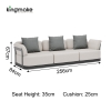 Layva Collection Modern Aluminum Sofa Set