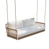 Leisure Aluminum Woven Double Outdoor Swing Chair KM6703