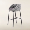 Luxury Aluminum Rope Woven Outdoor Bar Set With Stools KM7203