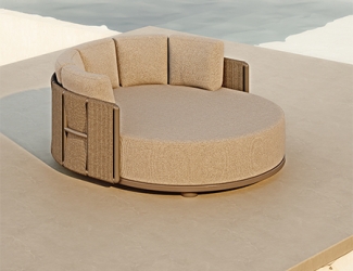 Modern Aluminum Woven Outdoor Daybed KMD18031
