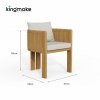 luxury teak amalfi collection dining set