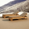 Luxury Teak Outdoor Sun Loungers KMD18026