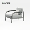 Waterproof Aluminum Rolla Collection Outdoor Sofa KM18035