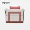 Layva Collection Modern Aluminum Single Sofa