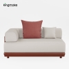 Modern Aluminum Vita Collection L-Shape Sofa KM18031