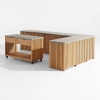 Premium Solid Teak Outdoor Kitchen Cabinets KMO1502