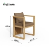 maui colletion high-end teak dining set