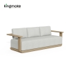 Modern Teak Outdoor Three Seater Sofa KM18038