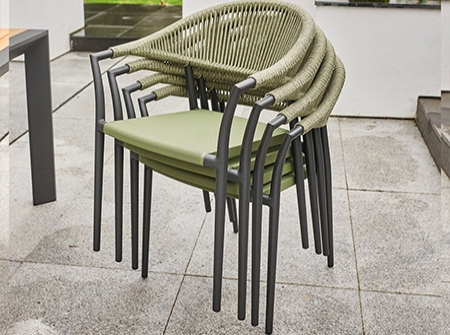 Modern Aluminum Woven Garden Chair KM3210