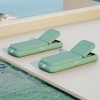 Lake Green Fabric Single Sun Lounger KMD18008
