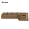 Maui Cane Collection L-Shape Sofa