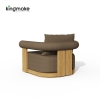Modern Teak Wood Outdoor Single Sofa – Mali Collection