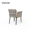 Albert Collection Rope Weave Aluminum Outdoor Dining Set