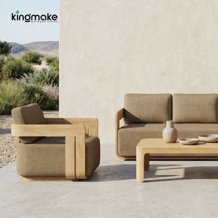Modern Teak Neo Collection Outdoor Sofa KM18026-T
