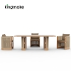 Laguna Collection Teak Outdoor Dining Set With Hand-Woven Rope