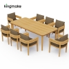 Cima Collection Teak Outdoor Dining Set 