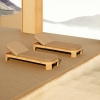 Luxury Teak Outdoor Sun Loungers KMD18009