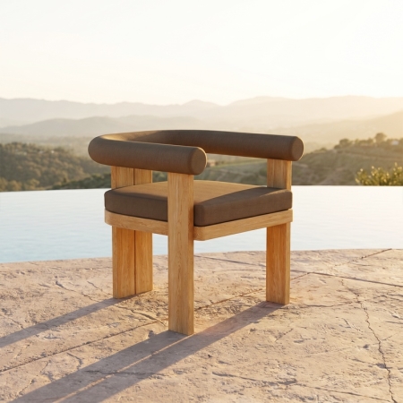 Modern Teak Wood Outdoor Dining Chair – Mali Collection