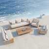 All-Weather Teak Woven Garden Sofa KMD18003