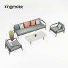 Waterproof Aluminum Rolla Collection Outdoor Sofa KM18035