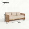 premium solid teak capri collection sofa set
