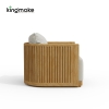 luxury teak amalfi collection outdoor single sofa