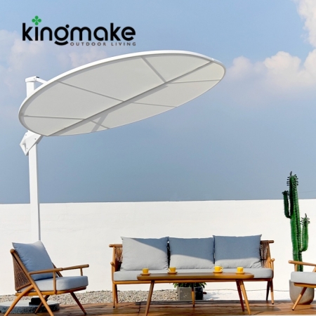 High-end Aluminum Round Cantilever Umbrellas KMS8601-7