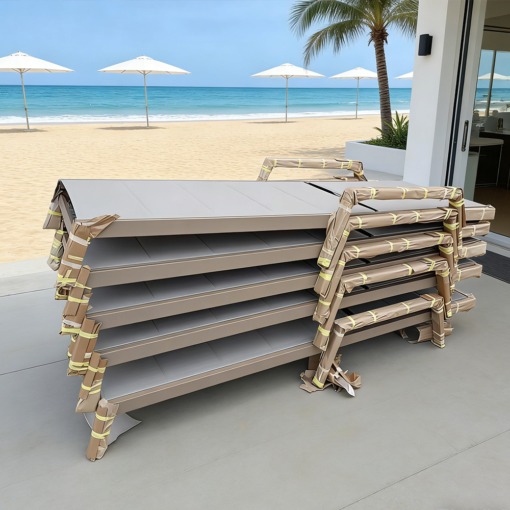 Stackable Aluminum Sun Lounger: Space-Saving Solutions for Home & Business