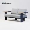 Modern Aluminum Rope Woven Two Seating Sofa KMD18001