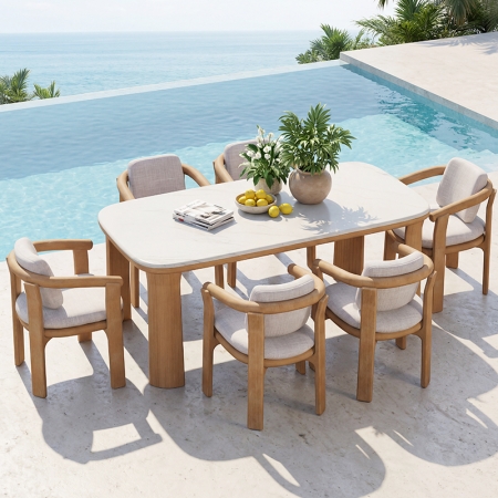 luxury acroa collection teak dining set 