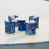 Blue EQ Rope Woven Outdoor Dining Set KMD18005