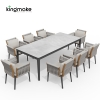 Albert Collection Rope Weave Aluminum Outdoor Dining Set