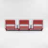 Modern Aluminum Afterglow Collection Three Seaters Sofa KM18013