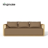 high-end maui cane collection three-seater sofa 