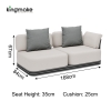 Layva Collection L-Shape Sectional Sofa Set