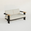 Modern Aluminum Rope Woven Two Seating Sofa KMD18001