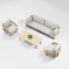 Luxury Teak Outdoor Sofa Set KMD18016